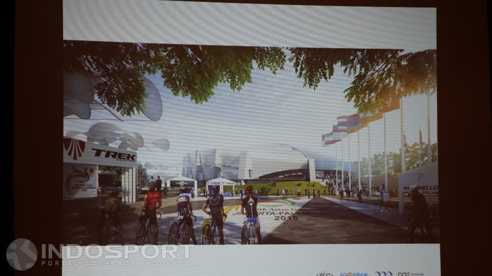 Gambaran salah satu Design Velodrome Rawamangun. Nantinya, kawasan ini juga bisa dinikmati oleh masyarakat umum.
